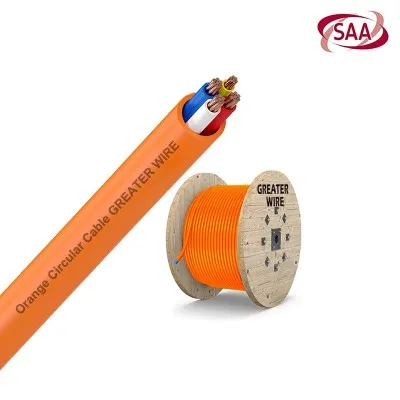 16mm 4 core and earth orange circular 16mm 4 core and earth orange circular