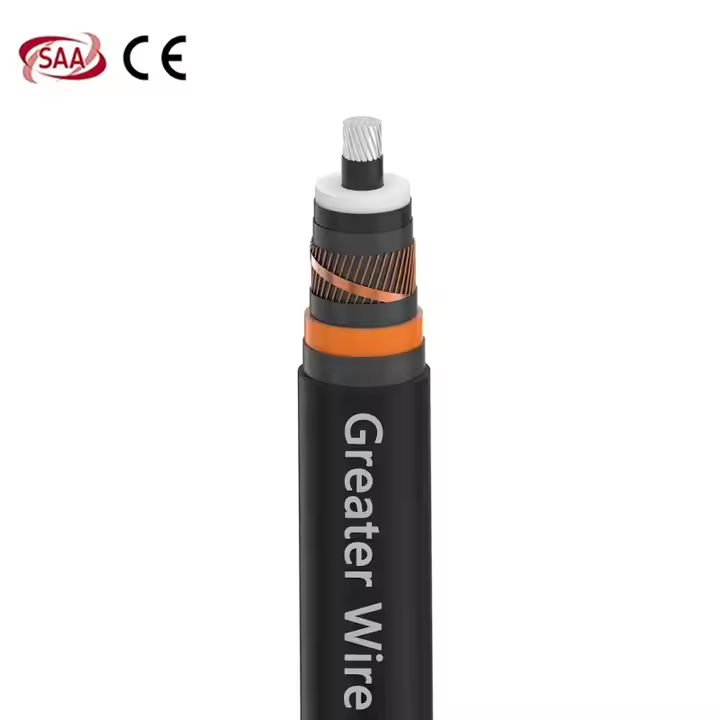 SAA 단일 코어 19/36kV 흰개미 방지 알루미늄 35Kv MV 케이블